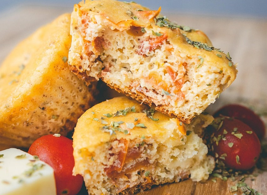Badem Unlu Sebzeli Muffinler