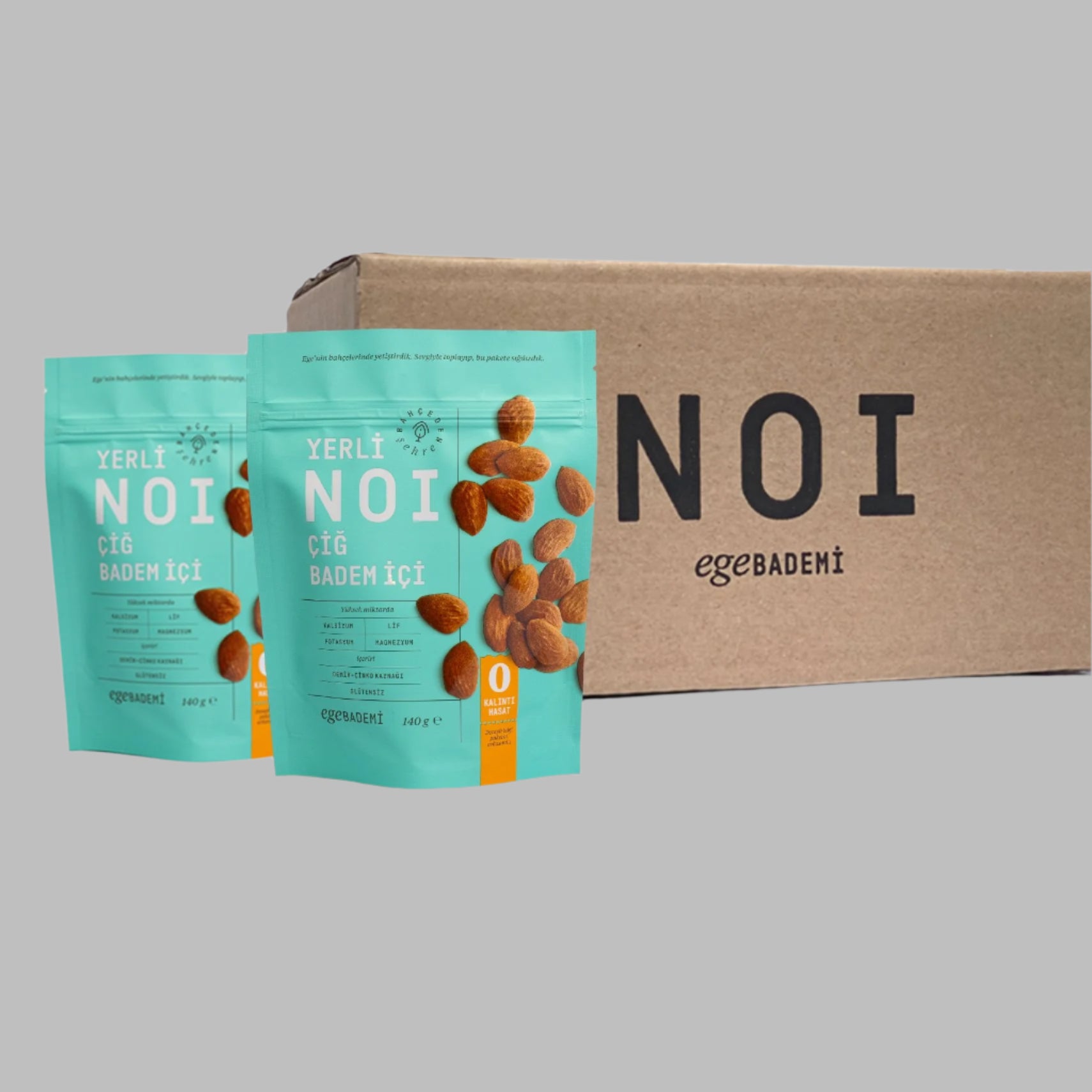 24'lü NOI Çiğ Badem İçi 24 x 140gr