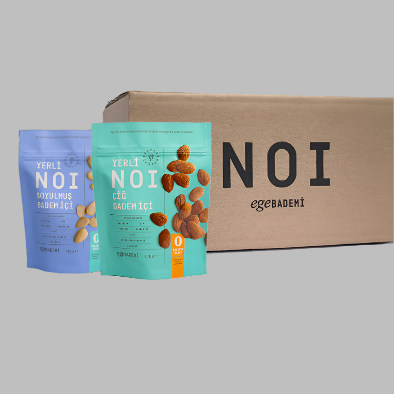 12'li Beyaz Badem İçi ve 12'li Çiğ Badem İçi 24 x 140gr