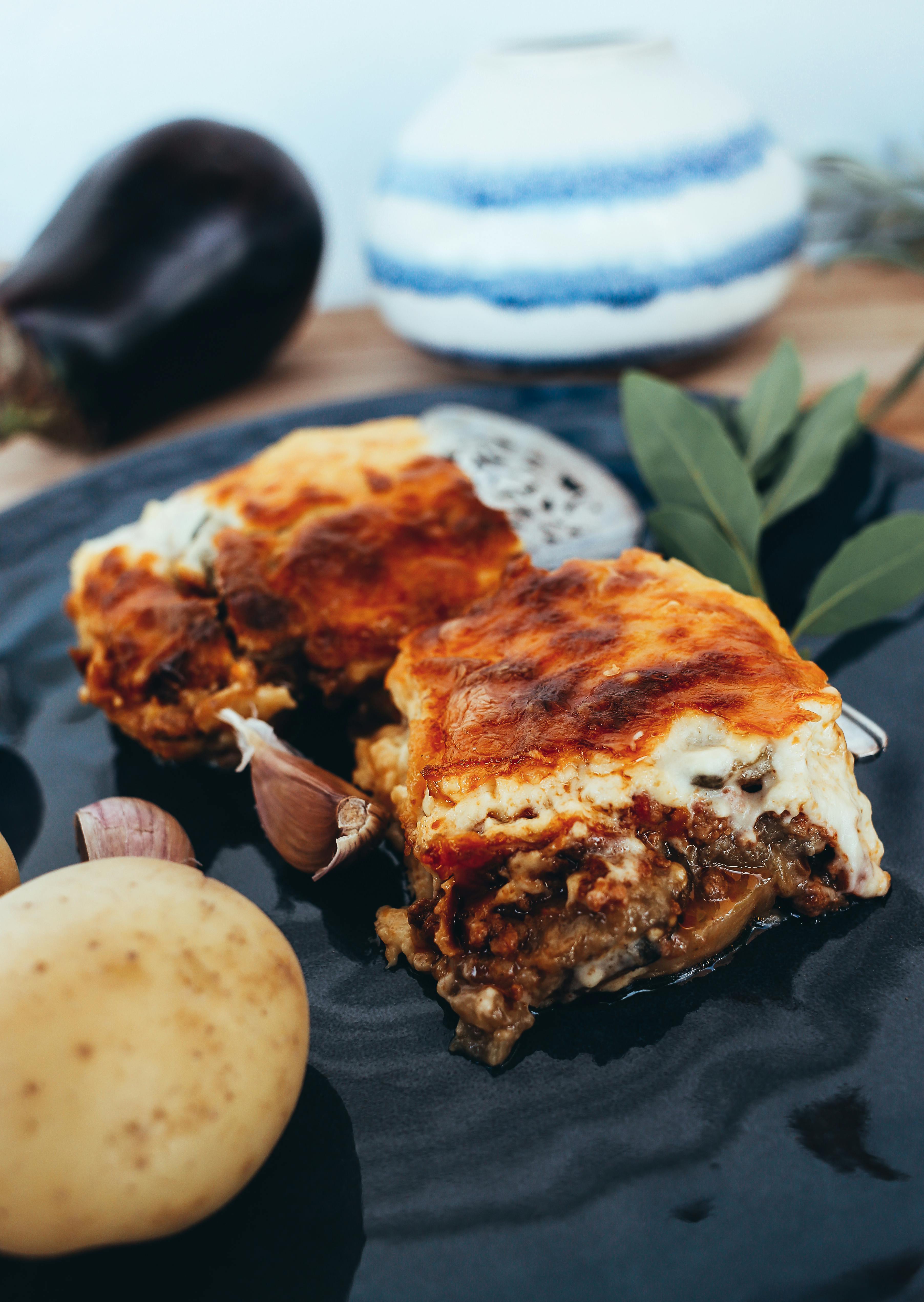 Badem Sütlü Vegan Lazanya
